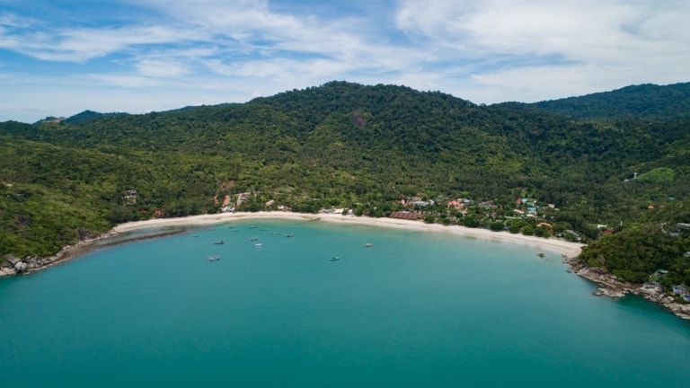 bottle-beach-koh-phangan-drone-view