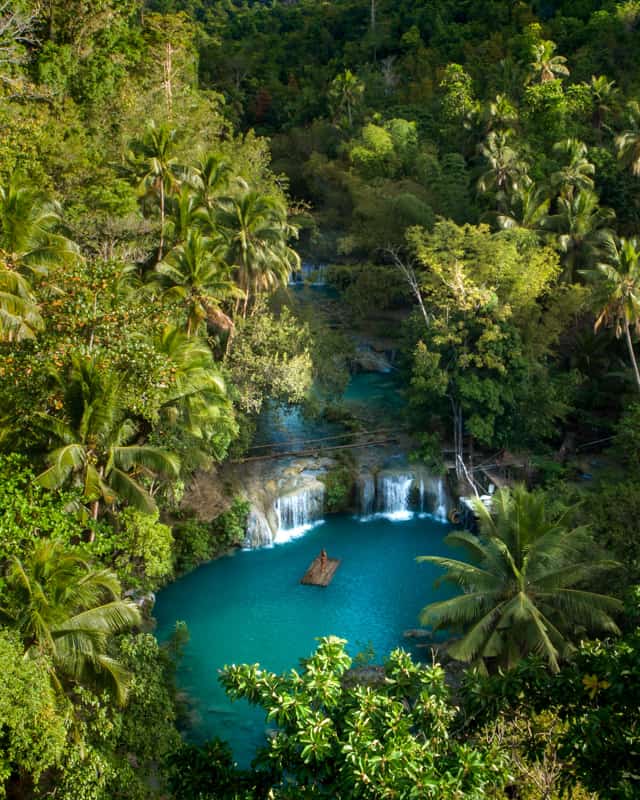 Cambugahay-falls-raft-drone Cambugahay-falls-raft-drone