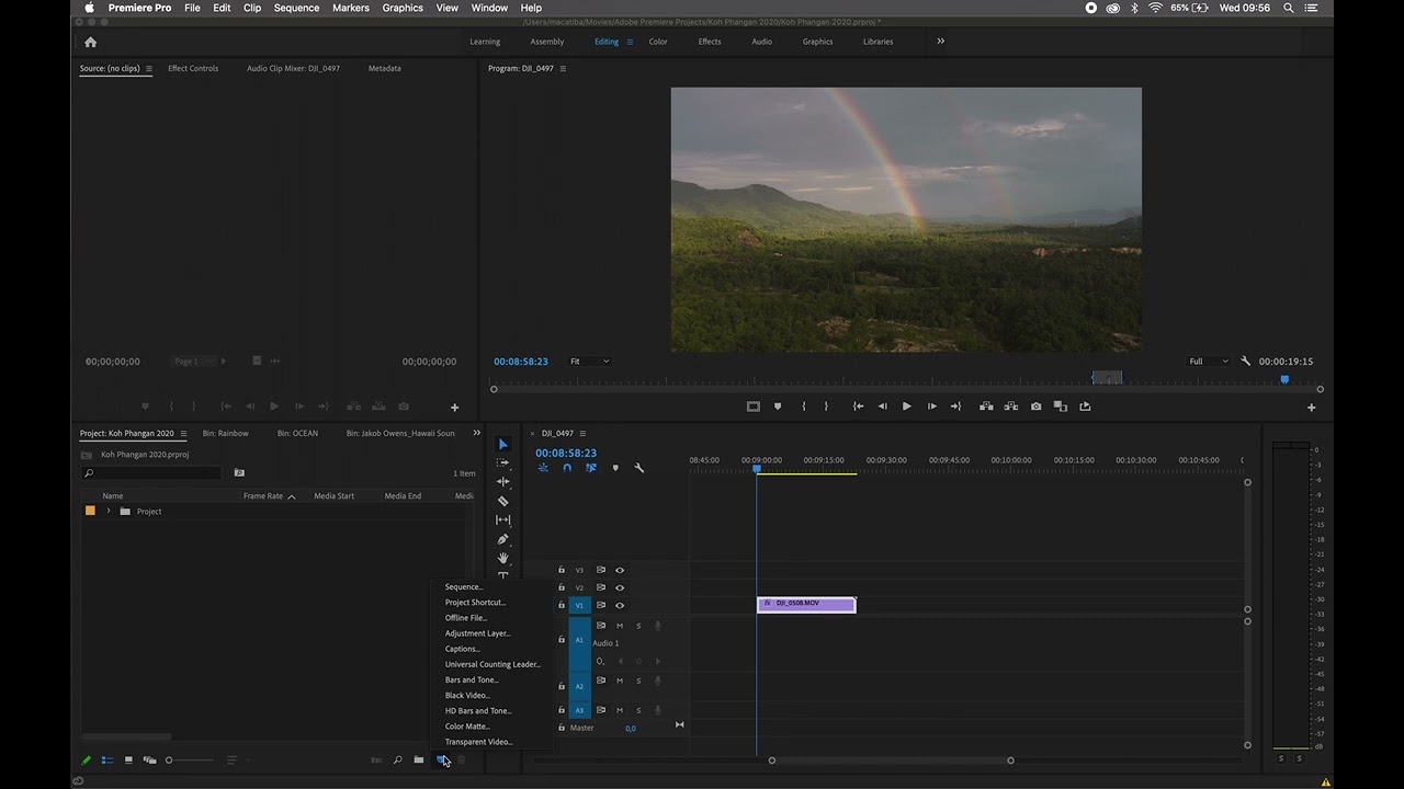 Create Adjustment Layer