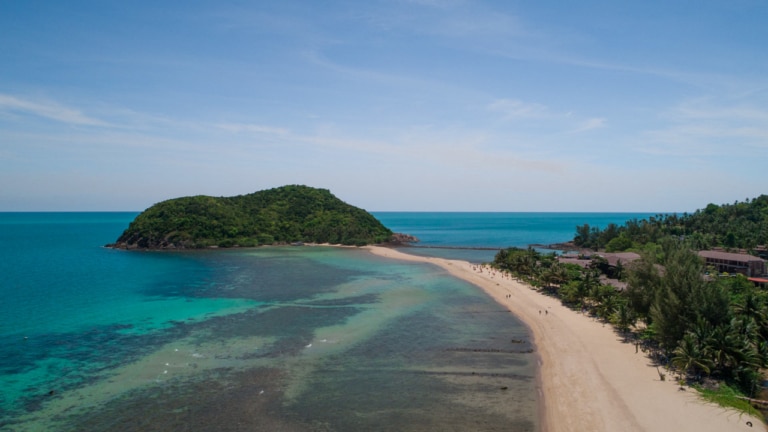 Haad-Mae-beach-koh-phangan-drone-