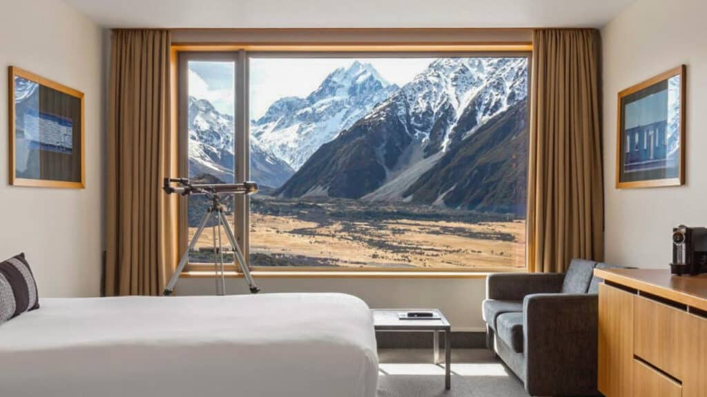 Hermitage Mount Cook room view