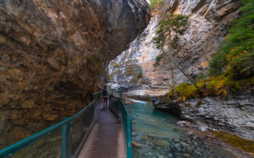 Johnston-canyon-walls-path