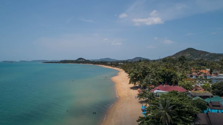 Koh-Samui-beach-drone