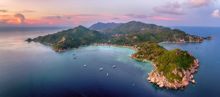 Koh-Tao-drone-panorama