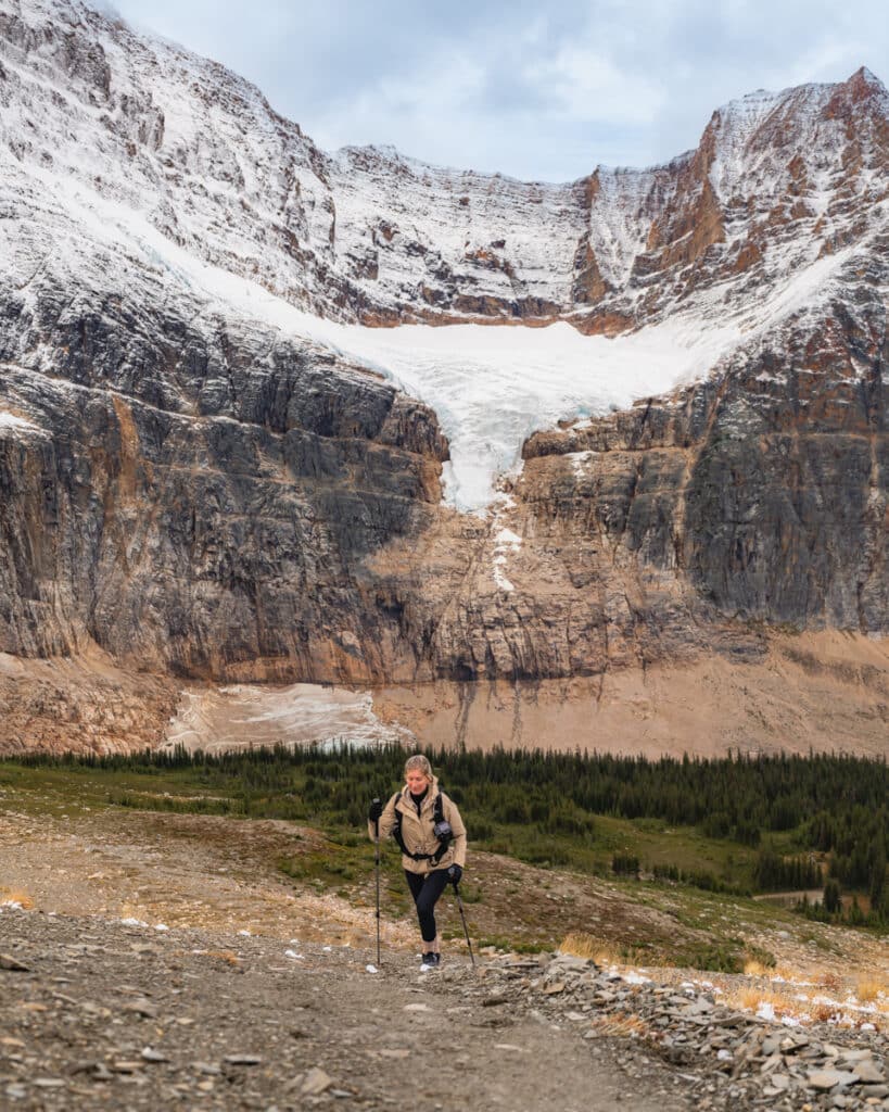 Mount-Edith-Cavell-hike-glacier-hiker