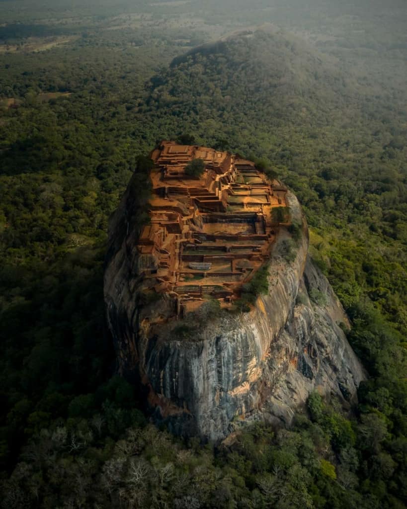 Sigiriya-lion-rock-drone-view Sigiriya-lion-rock-drone-view