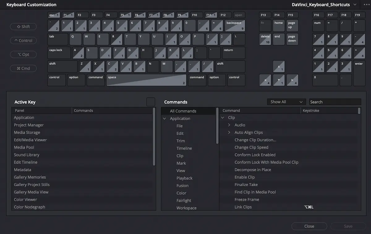 davinci-resolve-shortcuts-customization davinci-resolve-shortcuts-customization